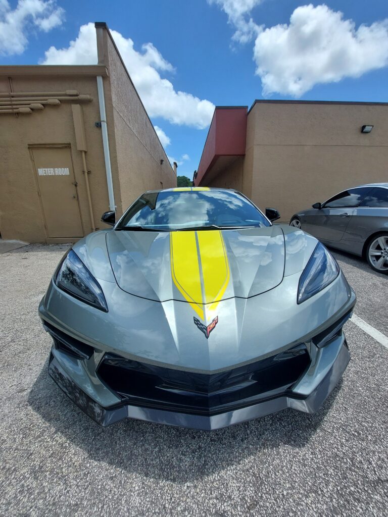 Corvette C8-R edition after ceramic coating installation