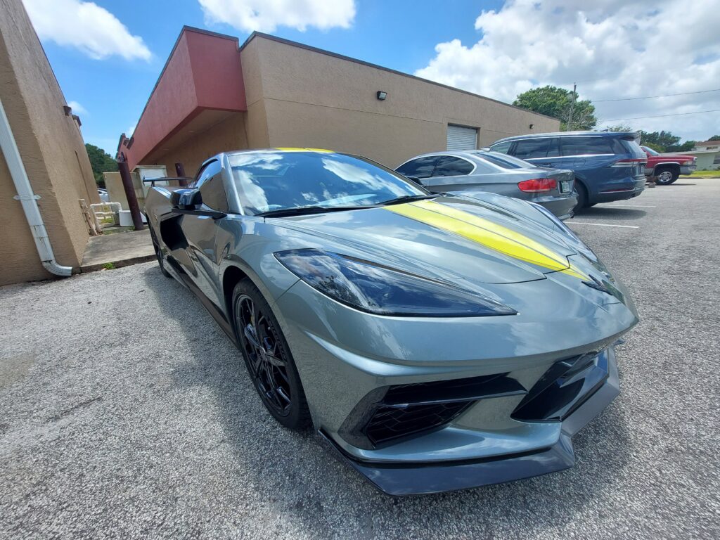 Corvette C8-R edition after paint correction and ceramic coating