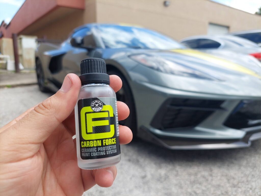 ceramic coating application Corvette C8-R edition