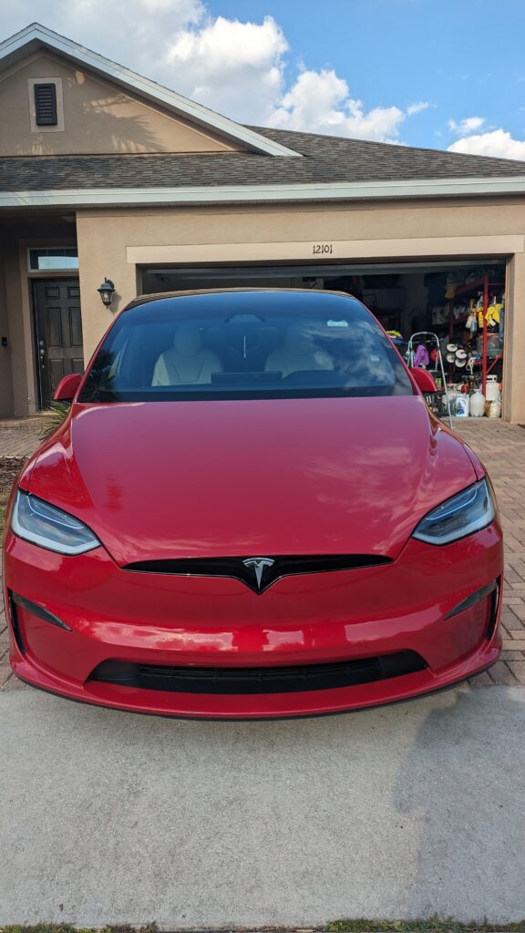 Tesla paint correction in Orlando