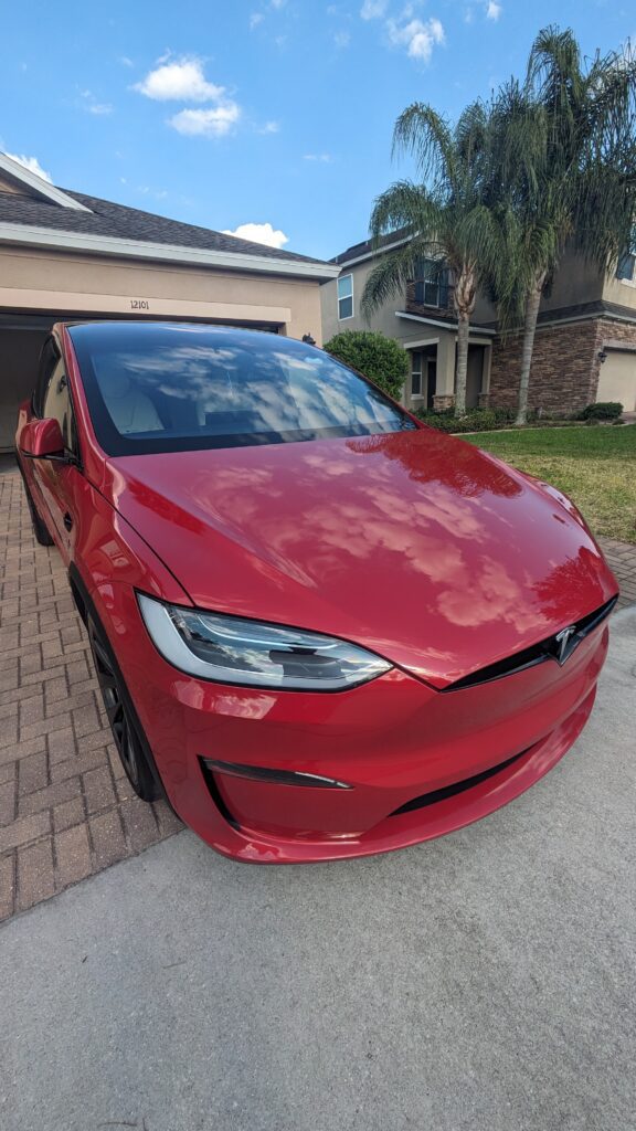 Ceramic Coating Orlando Tesla model x after paint correction orlando