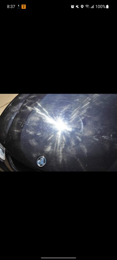 swirl marks black paint