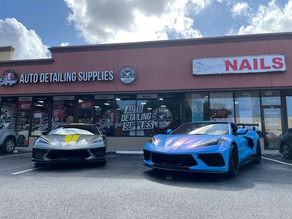 Finished Corvette C8.R Edition ceramic coating project in Winter Springs Florida
